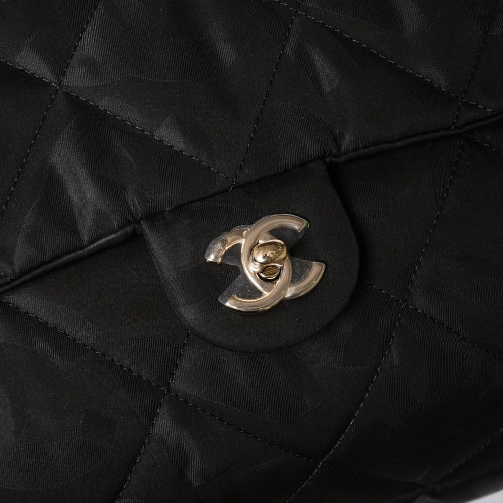 新品同様品 CHANEL シャネル ココネージュ ツーインワン ダッフルバッグ ボストンバッグ ランダム番台 ショルダー リュック 3way ブラック 中古 4a008669