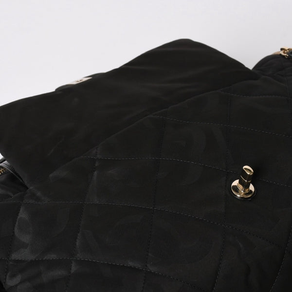 新品同様品 CHANEL シャネル ココネージュ ツーインワン ダッフルバッグ ボストンバッグ ランダム番台 ショルダー リュック 3way ブラック 中古 4a008669
