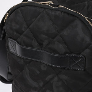新品同様品 CHANEL シャネル ココネージュ ツーインワン ダッフルバッグ ボストンバッグ ランダム番台 ショルダー リュック 3way ブラック 中古 4a008669