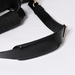 新品同様品 CHANEL シャネル ココネージュ ツーインワン ダッフルバッグ ボストンバッグ ランダム番台 ショルダー リュック 3way ブラック 中古 4a008669