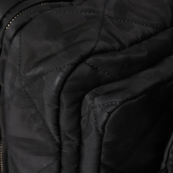 新品同様品 CHANEL シャネル ココネージュ ツーインワン ダッフルバッグ ボストンバッグ ランダム番台 ショルダー リュック 3way ブラック 中古 4a008669