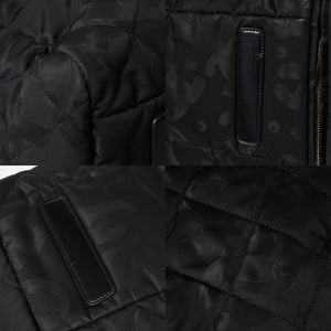 新品同様品 CHANEL シャネル ココネージュ ツーインワン ダッフルバッグ ボストンバッグ ランダム番台 ショルダー リュック 3way ブラック 中古 4a008669