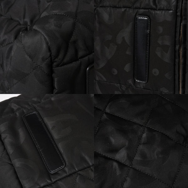 新品同様品 CHANEL シャネル ココネージュ ツーインワン ダッフルバッグ ボストンバッグ ランダム番台 ショルダー リュック 3way ブラック 中古 4a008669