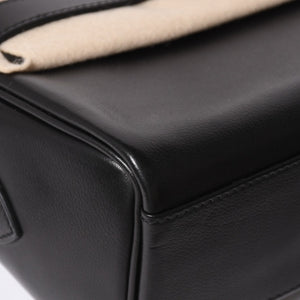 新品未使用 HERMES エルメス ショルダーバッグ ケリーメッセンジャーバッグ エバーグレイン ブラック シルバー金具 G刻印 中古 4a008873