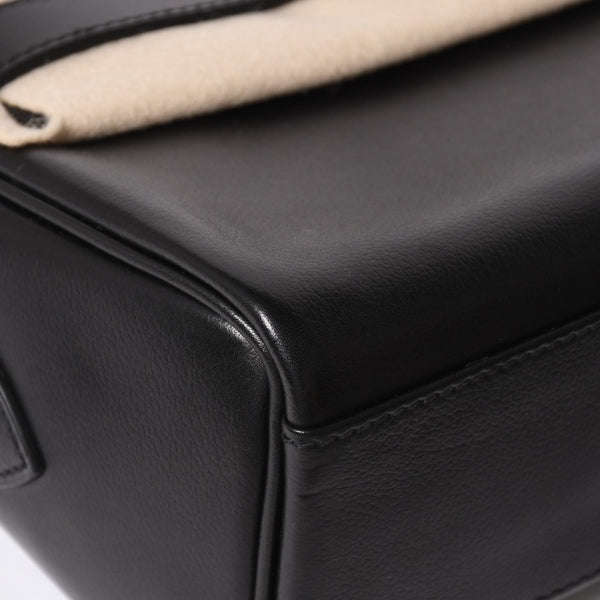 新品未使用 HERMES エルメス ショルダーバッグ ケリーメッセンジャーバッグ エバーグレイン ブラック シルバー金具 G刻印 中古 4a008873