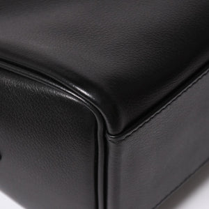 新品未使用 HERMES エルメス ショルダーバッグ ケリーメッセンジャーバッグ エバーグレイン ブラック シルバー金具 G刻印 中古 4a008873
