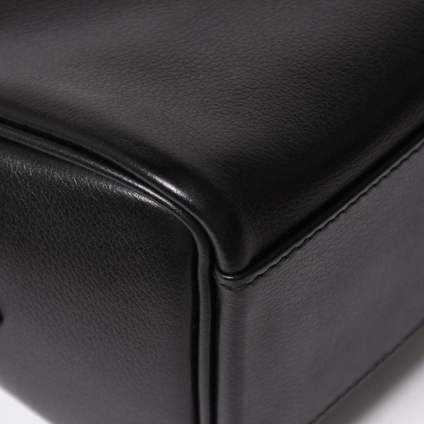 新品未使用 HERMES エルメス ショルダーバッグ ケリーメッセンジャーバッグ エバーグレイン ブラック シルバー金具 G刻印 中古 4a008873