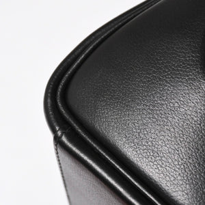 新品未使用 HERMES エルメス ショルダーバッグ ケリーメッセンジャーバッグ エバーグレイン ブラック シルバー金具 G刻印 中古 4a008873