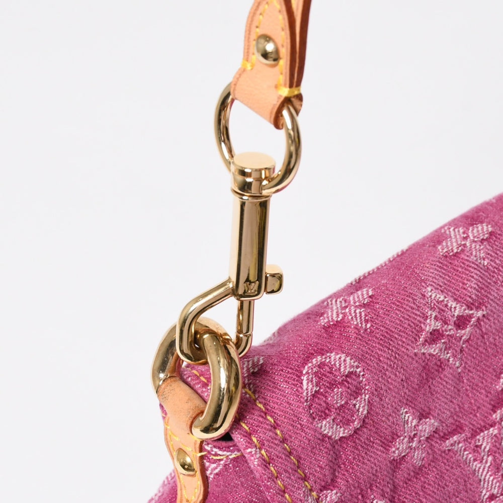 Like new LOUIS VUITTON Mini Pretty One Shoulder Bag M95216 Monogram Denim Pink Used 4a008335