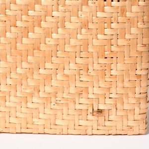 新品同様 CHANEL シャネル マトラッセ 30cm Sフラップ Wチェーンショルダーバッグ ピクニック リネン 6番台 籠 カゴ 中古 4a008878