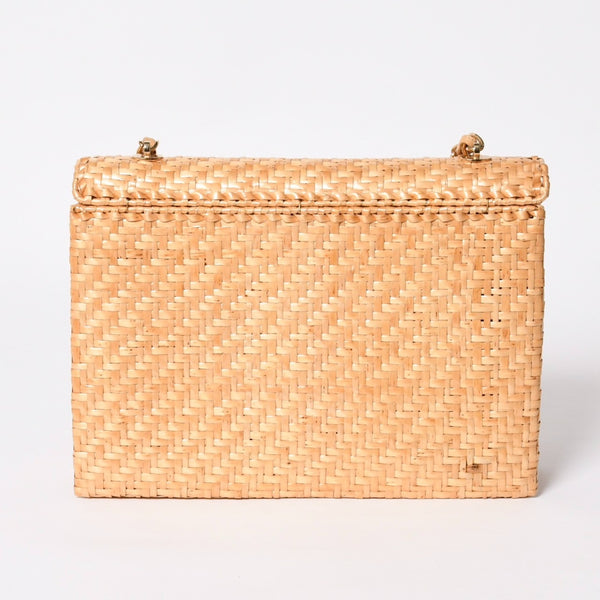 新品同様 CHANEL シャネル マトラッセ 30cm Sフラップ Wチェーンショルダーバッグ ピクニック リネン 6番台 籠 カゴ 中古 4a008878