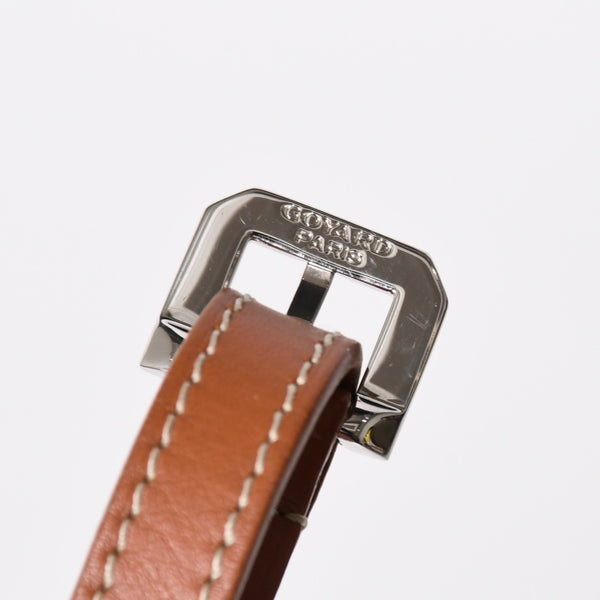極美品 GOYARD ゴヤール カップヴェールPM ショルダーバッグ ブラウン PVC レザー シルバー金具 中古 4a008755