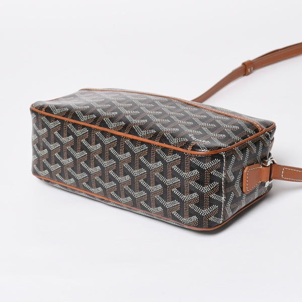 極美品 GOYARD ゴヤール カップヴェールPM ショルダーバッグ ブラウン PVC レザー シルバー金具 中古 4a008755