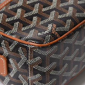 極美品 GOYARD ゴヤール カップヴェールPM ショルダーバッグ ブラウン PVC レザー シルバー金具 中古 4a008755