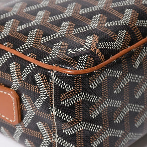 極美品 GOYARD ゴヤール カップヴェールPM ショルダーバッグ ブラウン PVC レザー シルバー金具 中古 4a008755