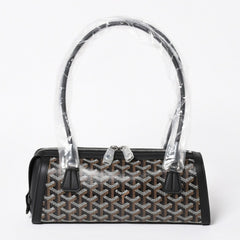 New and unused GOYARD Bonbonniere tote bag handbag coated canvas leather black used 4a008762