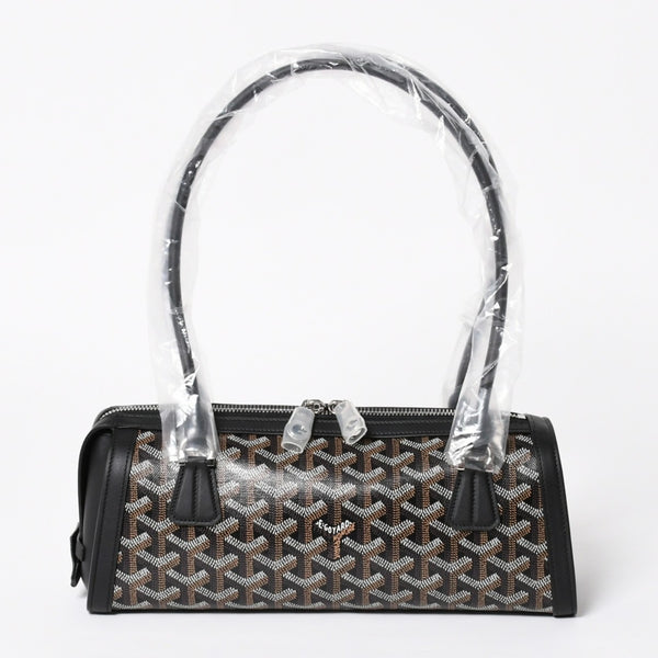 New and unused GOYARD Bonbonniere tote bag handbag coated canvas leather black used 4a008762