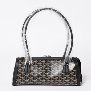 New and unused GOYARD Bonbonniere tote bag handbag coated canvas leather black used 4a008762