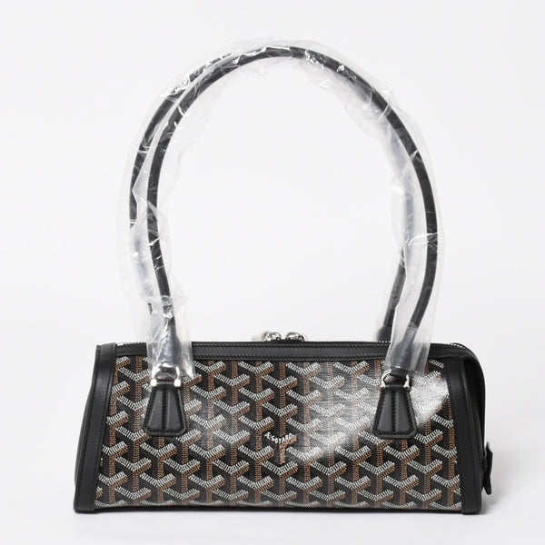New and unused GOYARD Bonbonniere tote bag handbag coated canvas leather black used 4a008762