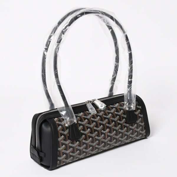 New and unused GOYARD Bonbonniere tote bag handbag coated canvas leather black used 4a008762
