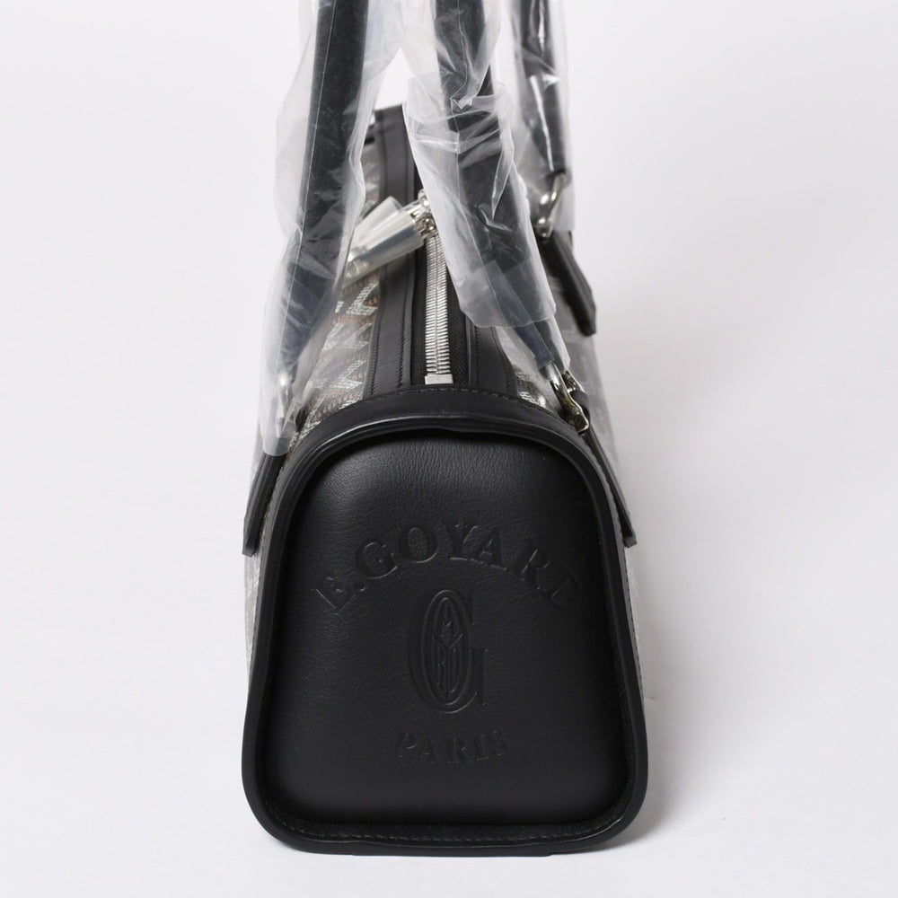 新品未使用 GOYARD ゴヤール ボンボニエール トートバッグ ハンドバッグ コーティングキャンバス レザー ブラック 中古 4a008762