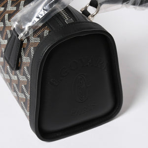 New and unused GOYARD Bonbonniere tote bag handbag coated canvas leather black used 4a008762