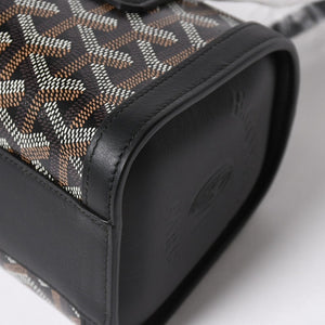 New and unused GOYARD Bonbonniere tote bag handbag coated canvas leather black used 4a008762