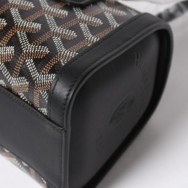 New and unused GOYARD Bonbonniere tote bag handbag coated canvas leather black used 4a008762