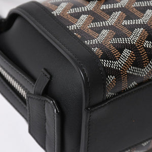 New and unused GOYARD Bonbonniere tote bag handbag coated canvas leather black used 4a008762