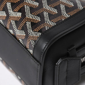 New and unused GOYARD Bonbonniere tote bag handbag coated canvas leather black used 4a008762