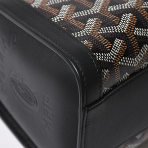 New and unused GOYARD Bonbonniere tote bag handbag coated canvas leather black used 4a008762