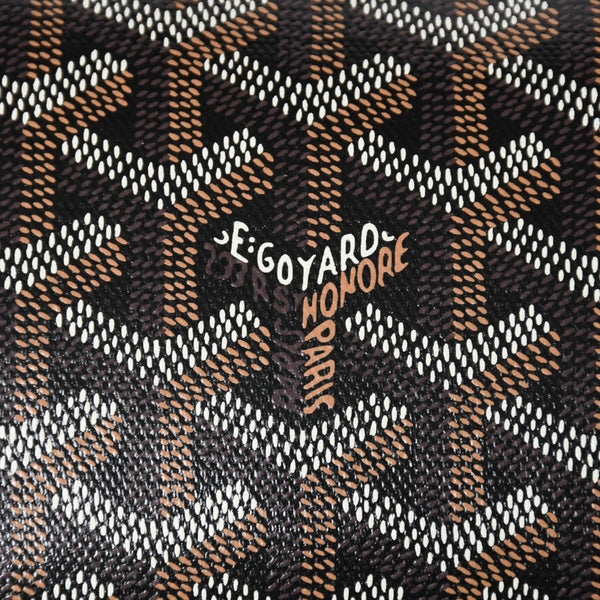 New and unused GOYARD Bonbonniere tote bag handbag coated canvas leather black used 4a008762