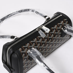 New and unused GOYARD Bonbonniere tote bag handbag coated canvas leather black used 4a008762