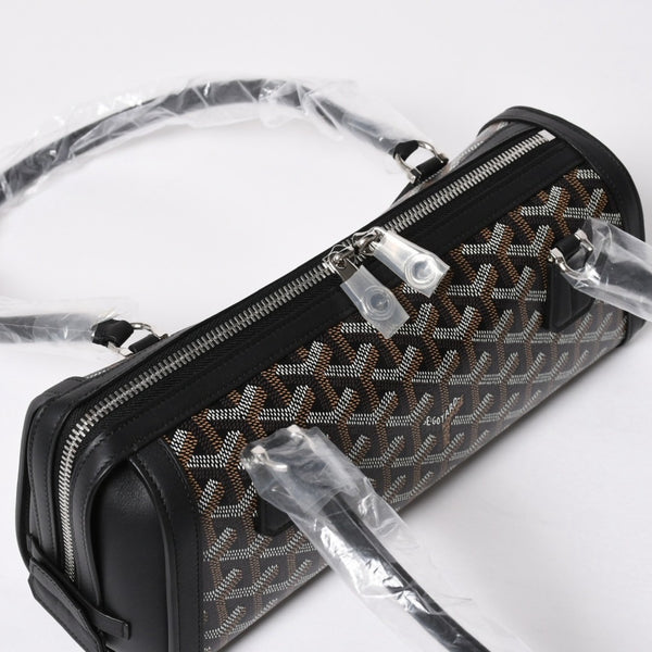 New and unused GOYARD Bonbonniere tote bag handbag coated canvas leather black used 4a008762