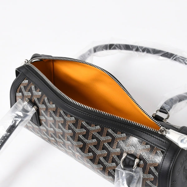 New and unused GOYARD Bonbonniere tote bag handbag coated canvas leather black used 4a008762