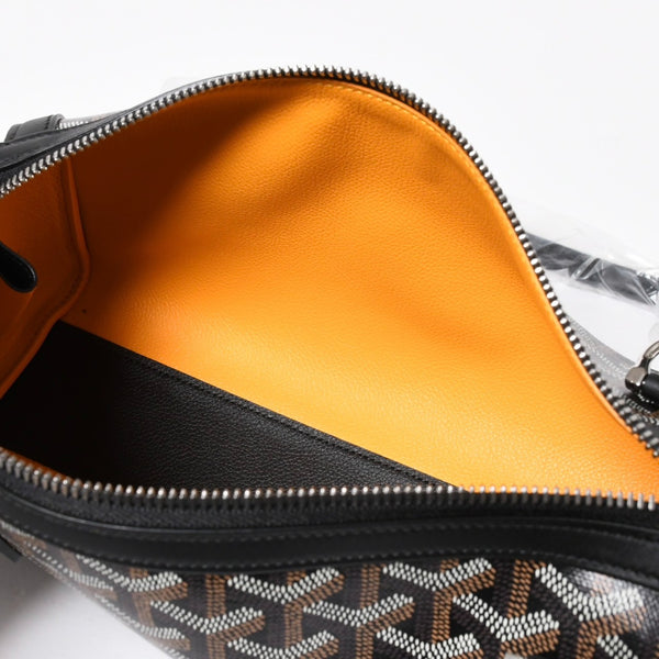 New and unused GOYARD Bonbonniere tote bag handbag coated canvas leather black used 4a008762