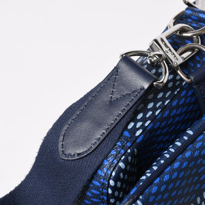 極美品 LOUIS VUITTON ルイヴィトン ショルダーバッグ トリオメッセンジャー N40694 ダミエヘリテージ ブルー シルバー金具 中古 4a008371