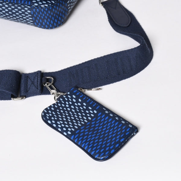 極美品 LOUIS VUITTON ルイヴィトン ショルダーバッグ トリオメッセンジャー N40694 ダミエヘリテージ ブルー シルバー金具 中古 4a008371