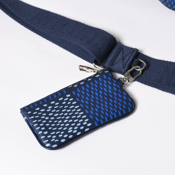 極美品 LOUIS VUITTON ルイヴィトン ショルダーバッグ トリオメッセンジャー N40694 ダミエヘリテージ ブルー シルバー金具 中古 4a008371