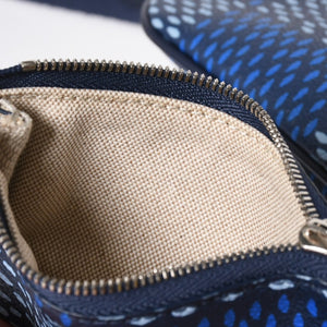 極美品 LOUIS VUITTON ルイヴィトン ショルダーバッグ トリオメッセンジャー N40694 ダミエヘリテージ ブルー シルバー金具 中古 4a008371