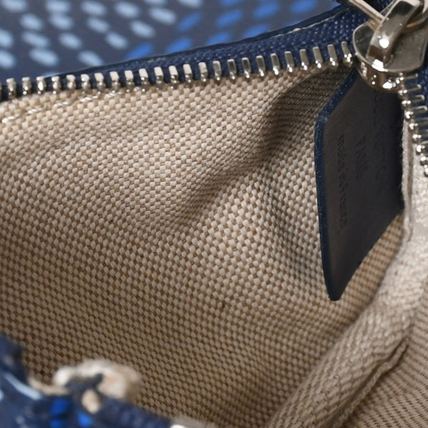 極美品 LOUIS VUITTON ルイヴィトン ショルダーバッグ トリオメッセンジャー N40694 ダミエヘリテージ ブルー シルバー金具 中古 4a008371