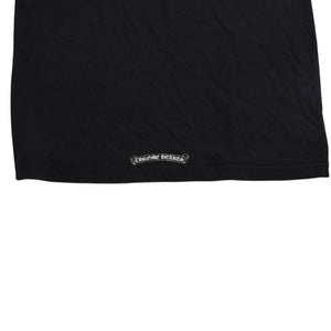 CHROME HEARTS クロムハーツ 半袖Tシャツ サイズL CHプラス ホースシュー ブラック ホワイト プリント 美品 中古 4a008906