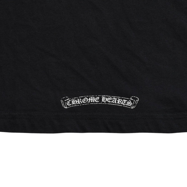 CHROME HEARTS クロムハーツ 半袖Tシャツ サイズL CHプラス ホースシュー ブラック ホワイト プリント 美品 中古 4a008906