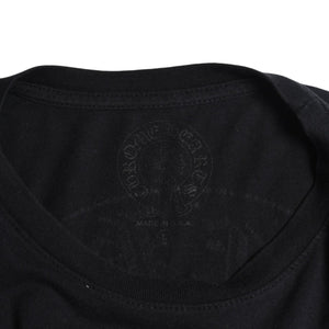 CHROME HEARTS クロムハーツ 半袖Tシャツ サイズL CHプラス ホースシュー ブラック ホワイト プリント 美品 中古 4a008906