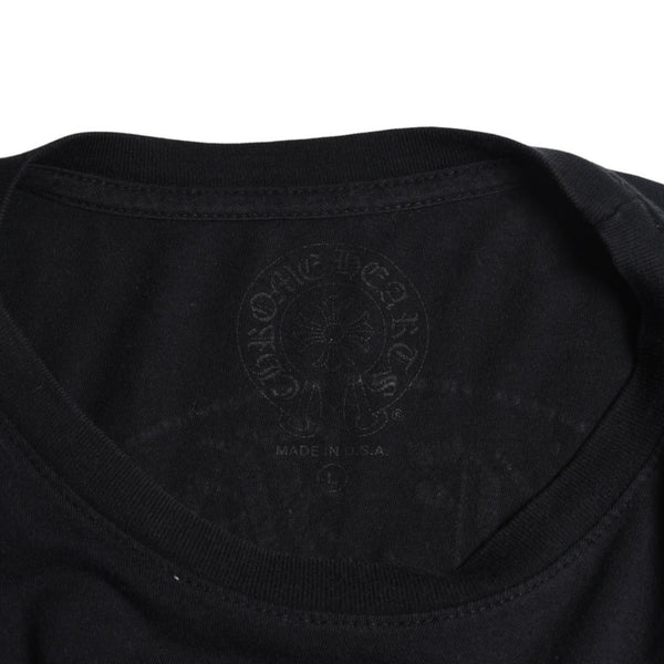CHROME HEARTS クロムハーツ 半袖Tシャツ サイズL CHプラス ホースシュー ブラック ホワイト プリント 美品 中古 4a008906