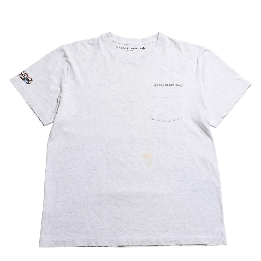 CHROME HEARTS クロムハーツ × MATTY BOY マッティボーイ 半袖Tシャツ サイズXL グレー マルチカラー プリント 美品 中古 4a008903