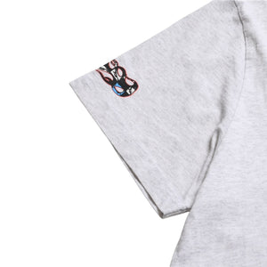 CHROME HEARTS クロムハーツ × MATTY BOY マッティボーイ 半袖Tシャツ サイズXL グレー マルチカラー プリント 美品 中古 4a008903