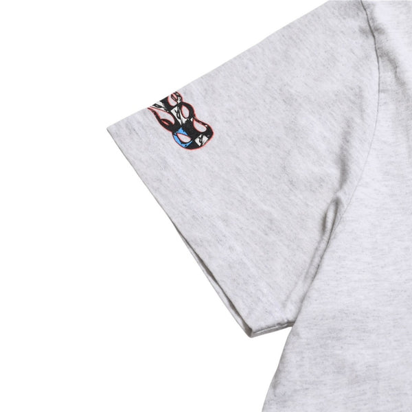 CHROME HEARTS クロムハーツ × MATTY BOY マッティボーイ 半袖Tシャツ サイズXL グレー マルチカラー プリント 美品 中古 4a008903
