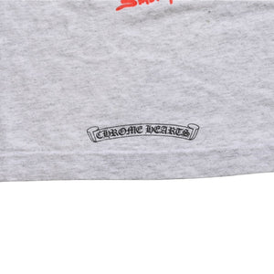 CHROME HEARTS クロムハーツ × MATTY BOY マッティボーイ 半袖Tシャツ サイズXL グレー マルチカラー プリント 美品 中古 4a008903