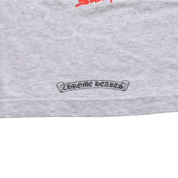 CHROME HEARTS クロムハーツ × MATTY BOY マッティボーイ 半袖Tシャツ サイズXL グレー マルチカラー プリント 美品 中古 4a008903